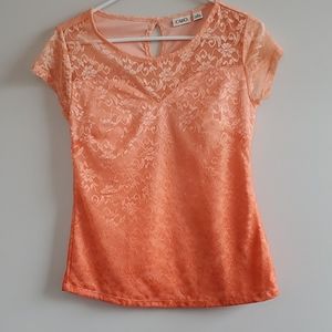 CATO Lace Ombre Top